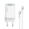 COLORWAY AC töltő GaN Mini CW-CHS055PDC-WT 35W PD port PPS USB (Type-C PD + USB QC4.0) kábel Type-C