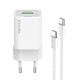 COLORWAY AC töltő GaN Mini CW-CHS055PDC-WT 35W PD port PPS USB (Type-C PD + USB QC4.0) kábel Type-C