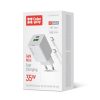 COLORWAY AC töltő GaN Mini CW-CHS055PDC-WT 35W PD port PPS USB (Type-C PD + USB QC4.0) kábel Type-C