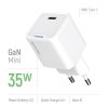 COLORWAY AC töltő GaN Mini CW-CHS056PD-WT 35W PD port PPS USB-C fehér