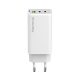 COLORWAY AC töltő GaN Mini CW-CHS058PD-WT 65W PD port PPS USB (USB-2C1A) fehér