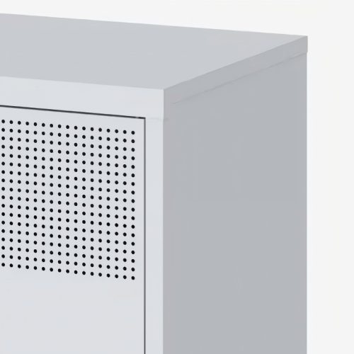 Flexispot fém tárolószekrény, 100×40 cm, magasság 64 cm, Fehér