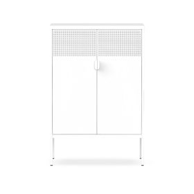   Flexispot fém tárolószekrény, 100×40 cm, magasság 120 cm, Fehér