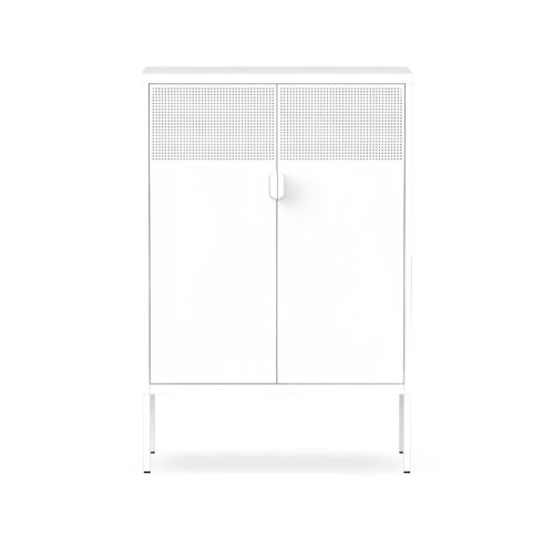 Flexispot fém tárolószekrény, 100×40 cm, magasság 120 cm, Fehér