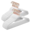 SONGMICS Bársony Hatású Fogas, 42.7*22*0.6 cm, ABS Anyagból, Fehér-Rózsaszín