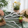 SONGMICS Bársony Hatású Fogas, 42.7*22*0.6 cm, ABS Anyagból, Fehér-Rózsaszín