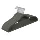 SONGMICS Bársony Hatású Fogas, 42.7*22*0.6 cm, ABS Anyagból, Fekete