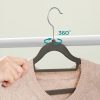 SONGMICS Bársony Hatású Fogas, 42.7*22*0.6 cm, ABS Anyagból, Fekete