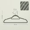 SONGMICS Bársony Hatású Fogas, 42.7*22*0.6 cm, ABS Anyagból, Fekete
