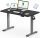 FLEXISPOT ONE PIECE Elektromos Állítható Íróasztal, Kétmotoros, 160×70 Cm – Magasságállítható Ülő-Álló Asztal Vázzal és Fekete Asztallappal, Otthoni Irodába