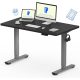 FLEXISPOT ONE PIECE Elektromos Állítható Íróasztal, Kétmotoros, 160×70 Cm – Magasságállítható Ülő-Álló Asztal Vázzal és Fekete Asztallappal, Otthoni Irodába