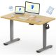 FLEXISPOT ONE PIECE Elektromos Állítható Íróasztal, Kétmotoros, 160×70 Cm – Magasságállítható Ülő-Álló Asztal Vázzal és Juhar Asztallappal, Otthoni Irodába