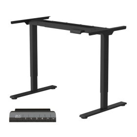   FLEXISPOT E1 Pro  Elektromos Íróasztal Láb, Fekete, Kétmotoros, 70–120 cm Állítható, 100 kg Teherbírás, Memóriagombokkal