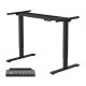 FLEXISPOT E1 Pro  Elektromos Íróasztal Láb, Fekete, Kétmotoros, 70–120 cm Állítható, 100 kg Teherbírás, Memóriagombokkal