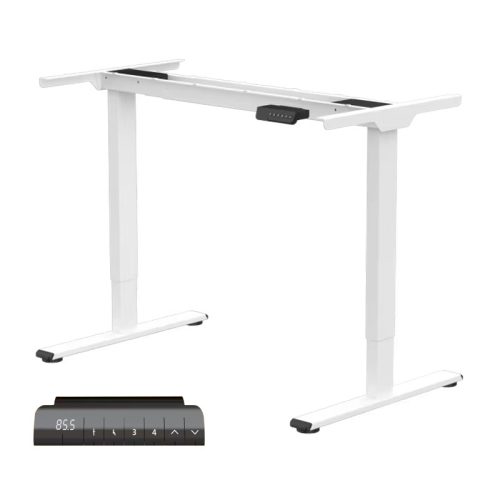 FLEXISPOT E1 Pro  Elektromos Íróasztal Láb, Fehér, Kétmotoros, 70–120 cm Állítható, 100 kg Teherbírás, Memóriagombokkal