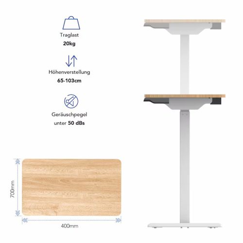 Flexispot Többfunkciós állítható oldalasztal, Elektromos