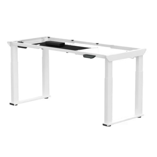 FLEXISPOT E2Q négylábú elektromos magasságállítható íróasztal láb, Fehér, 2 motorral, 150kg teherbírással