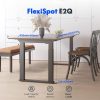 FLEXISPOT E2Q négylábú elektromos magasságállítható íróasztal láb, Fehér, 2 motorral, 150kg teherbírással
