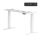 FLEXISPOT E9 Elektromos Íróasztal Láb, Fehér, 63.5-128.5cm Állítható, Kétmotoros, 180kg Teherbírás, LED érintőképernyő, 4 memóriahely, USB töltőport