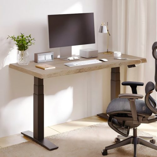 FLEXISPOT E9 Elektromos Íróasztal Láb, Fehér, 63.5-128.5cm Állítható, Kétmotoros, 180kg Teherbírás, LED érintőképernyő, 4 memóriahely, USB töltőport