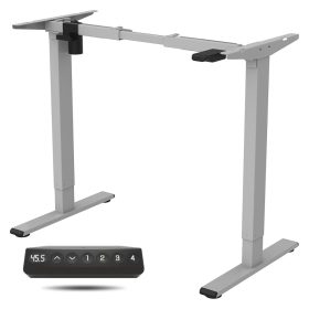   FLEXISPOT EF1 Elektromos Íróasztal Láb, Szürke, egymotoros, 70–120 cm Állítható, 70 kg Teherbírás, Memóriagombokkal