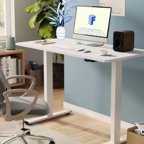   FlexiSpot EF1 elektromos íróasztal, féher – állítható magasság (70–120 cm), Memóriás vezérlőpanellel