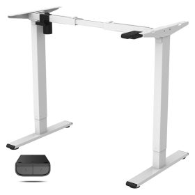   FLEXISPOT EG1 Elektromos Íróasztal Láb, Fehér, egymotoros, 70–120 cm Állítható, 70 kg Teherbírás