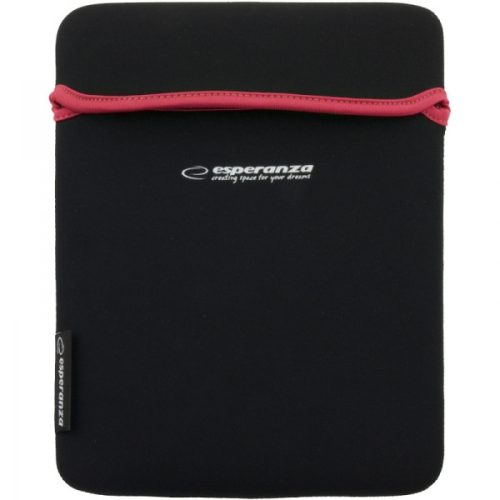 ESPERANZA ET172R Neoprén Tablet Tok, 9.7", Fekete/Piros