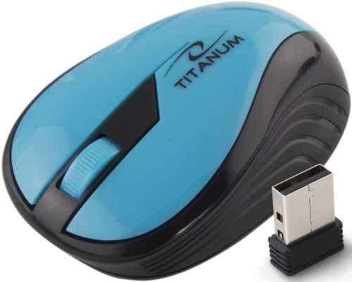 ESPERANZA TM114T Rainbow 3D USB Vezeték Nélküli 2.4GHz-es Optikai Egér, Türkiz