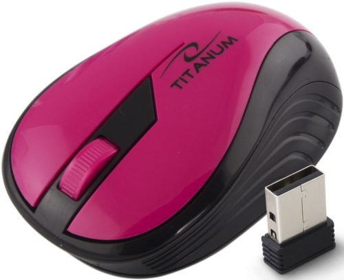 ESPERANZA TM114P Rainbow 3D USB Vezeték Nélküli 2.4GHz-es Optikai Egér, Rózsaszín