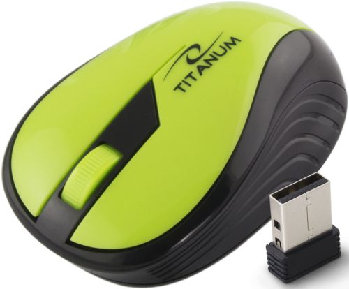 ESPERANZA TM114G Rainbow 3D USB Vezeték Nélküli 2,4 GHz-es Optikai Egér, Zöld