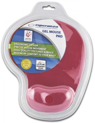 ESPERANZA EA137R Zselés Egérpad, Piros