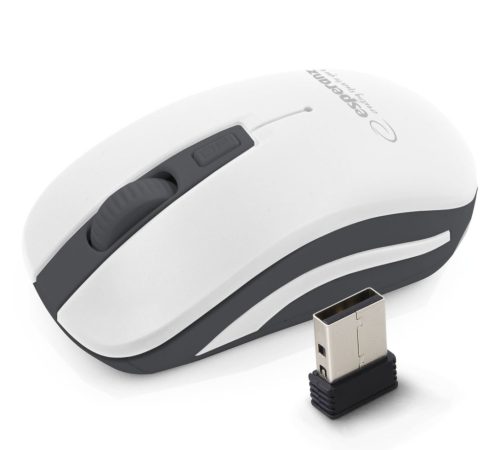 ESPERANZA EM126EW Uranus 4D Vezeték Nélküli Egér 2.4Ghz, Usb, Fehér-Szürke