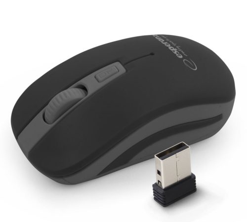 ESPERANZA EM126EK Uranus 4D Vezeték Nélküli Egér 2.4Ghz, Usb, Fekete-Szürke