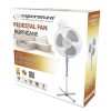 ESPERANZA EHF001WE Hurricane 40 cm Átmérőjű Ventilátor, Fehér/Szürke