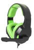 ESPERANZA EGH350G Cobra Mikrofonos Sztereó Gamer Fejhallgató, Zöld