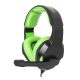 ESPERANZA EGH350G Cobra Mikrofonos Sztereó Gamer Fejhallgató, Zöld
