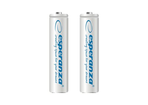 ESPERANZA EZA101W Újratölthető AAA Elem, 1000 mAh Ni-MH, 2 db/Csomag, Fehér