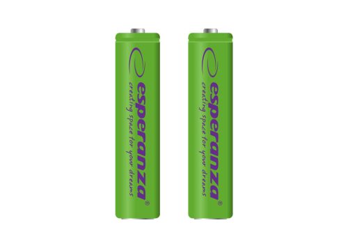 ESPERANZA EZA101G Újratölthető AAA Elem, 1000 mAh Ni-MH, 2 db/Csomag, Zöld