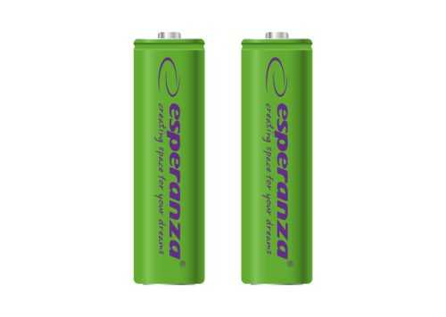 ESPERANZA EZA103G Újratölthető AA Elem, 2000 mAh Ni-MH, 2 db/Csomag, Zöld