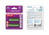 ESPERANZA EZA103G Újratölthető AA Elem, 2000 mAh Ni-MH, 2 db/Csomag, Zöld