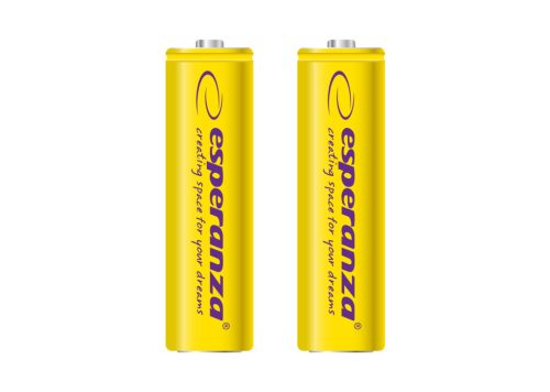 ESPERANZA EZA103Y Újratölthető AA Elem, 2000 mAh Ni-MH, 2 db/Csomag, Sárga