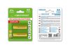 ESPERANZA EZA103Y Újratölthető AA Elem, 2000 mAh Ni-MH, 2 db/Csomag, Sárga