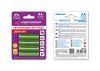 ESPERANZA EZA104G Újratölthető AA Elem, 2000 mAh Ni-MH, 4 db/Csomag, Zöld