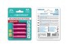 ESPERANZA EZA104R Újratölthető AA Elem, 2000 mAh Ni-MH, 4 db/Csomag, Piros