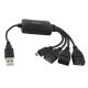ESPERANZA EA158 3+1 Portos USB 2.0 Hub, MicroUSB Port