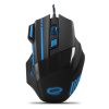ESPERANZA EGM201B Mx201 Wolf Usb Gamer Egér, Fekete-Kék