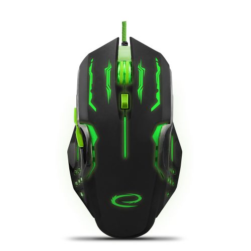 ESPERANZA EGM403G Apache Vezetékes Gamer Optikai Egér, Zöld