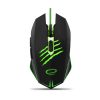 ESPERANZA EGM209G Claw Mx209 Gamer Vezetékes Optikai Egér 6D, Usb, Fekete-Zöld