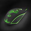 ESPERANZA EGM209G Claw Mx209 Gamer Vezetékes Optikai Egér 6D, Usb, Fekete-Zöld